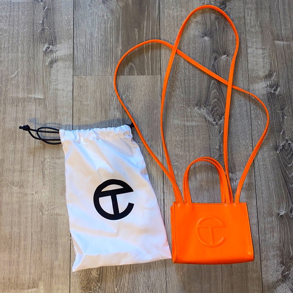 New Telfar mini bag in orange